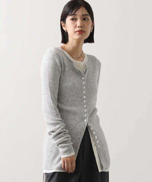 Gready Brilliant（グレディブリリアン）の「ＬＵ前後２ＷＡＹリブニット（ニット/セーター・レディース・レッド/ベージュ/オフホワイト/トップグレー・38）」の17枚目の写真