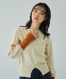 VICKY | カラーカフスリットニットプルオーバー≪手洗い可能≫(ニット/セーター)