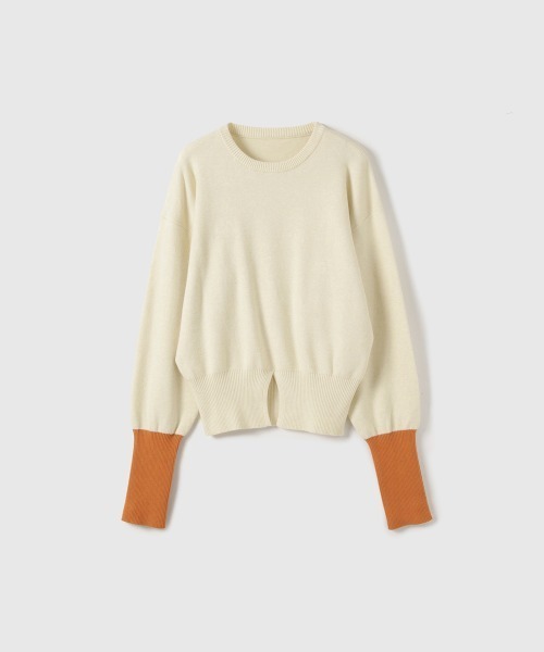 VICKY（ビッキー）の「カラーカフスリットニットプルオーバー≪手洗い可能≫（ニット/セーター・レディース・ブラック/ブラウン/アイボリー・M）」の13枚目の写真