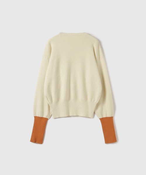 VICKY（ビッキー）の「カラーカフスリットニットプルオーバー≪手洗い可能≫（ニット/セーター・レディース・ブラック/ブラウン/アイボリー・M）」の14枚目の写真