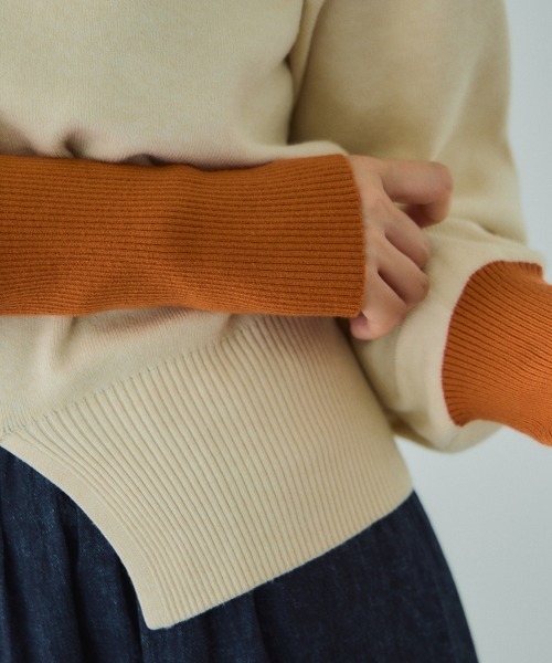 VICKY（ビッキー）の「カラーカフスリットニットプルオーバー≪手洗い可能≫（ニット/セーター・レディース・ブラック/ブラウン/アイボリー・M）」の19枚目の写真