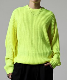畦編みクルーニット