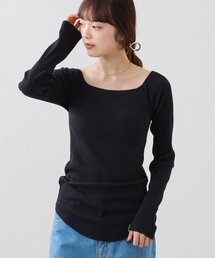 CIAOPANIC TYPY（チャオパニックティピー）の「【shay】カップ付オフショルリブトップス（Tシャツ/カットソー）」