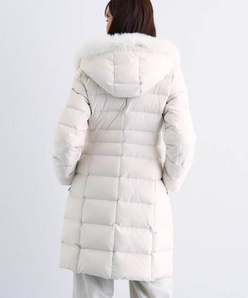 セール】【名品／撥水／抗菌防臭】ロング丈リサイクルダウンコート