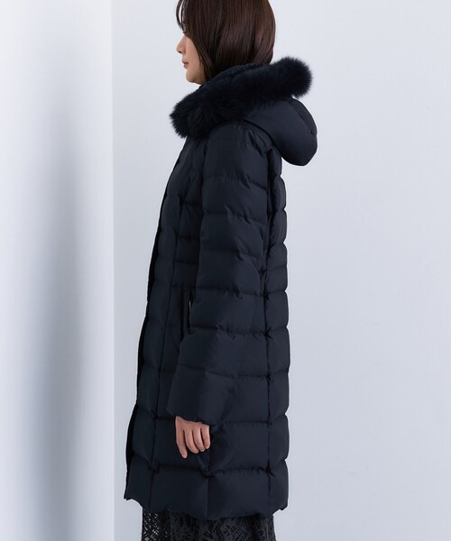 セール】【名品／撥水／抗菌防臭】ロング丈リサイクルダウンコート