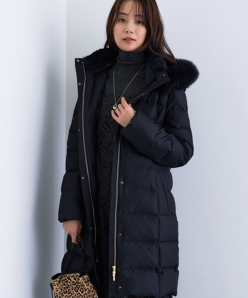 セール】【名品／撥水／抗菌防臭】ロング丈リサイクルダウンコート