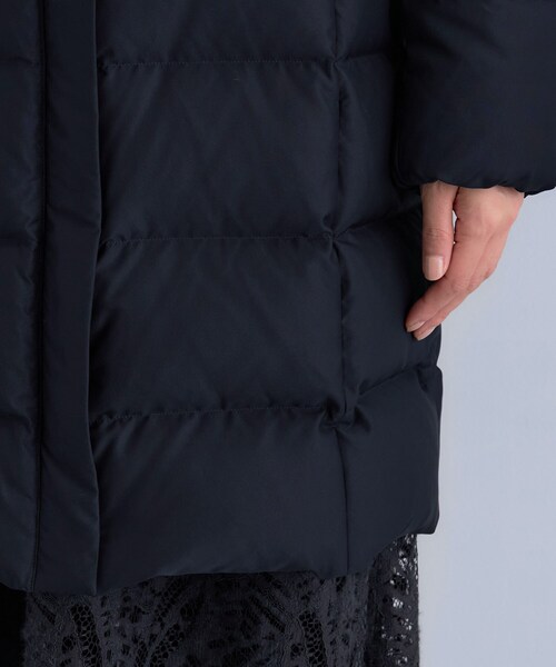 セール】【名品／撥水／抗菌防臭】ロング丈リサイクルダウンコート