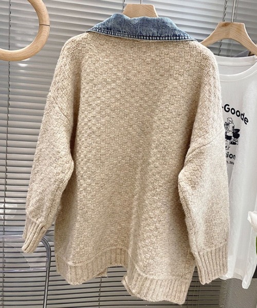 kolor ドッキングガーディガン kolor ドッキングカーディガンニット