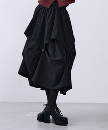 MONOe（モノエ）の「アシンメトリータックレイヤードスカート（スカート・メンズ）」