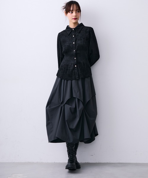 HEIHEI フリルレイヤード グリッタースカート 黒 ブラック HEIHEI フリルレイヤード グリッタースカート 黒 ブラック HEIHEI