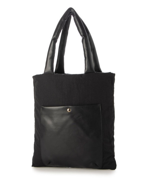 cache cache(カシュ カシュ)の「カシュカシュ cachecache / 合皮×ナイロンリバーシブルトート(トートバッグ・レディース・カーキ/アイボリー/ブラック・FREE)」の15枚目の写真