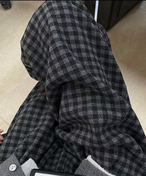 ViViDAY（ビビデー）の「裏起毛チェック柄スウェットパンツ（スウェットパンツ・レディース・ブラウン/ダークグレー・M）」の7枚目の写真