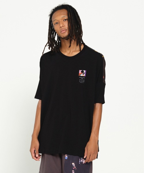 STOF（ストフ）の「DIVERCITY JQ BIG TEE（Tシャツ/カットソー・メンズ・ブラックミックス/チェック・S/M）」の3枚目の写真