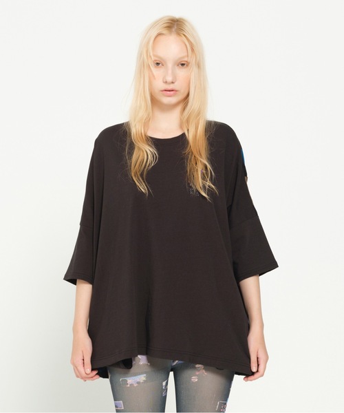 STOF（ストフ）の「DIVERCITY JQ BIG TEE（Tシャツ/カットソー・メンズ・ブラックミックス/チェック・S/M）」の4枚目の写真