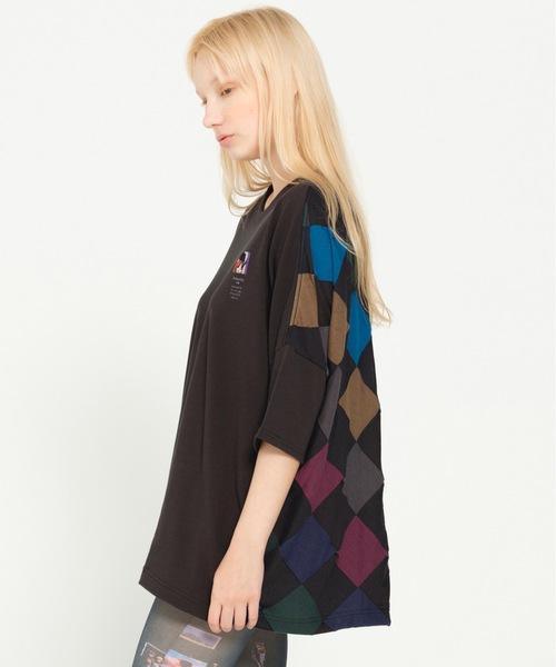 STOF（ストフ）の「DIVERCITY JQ BIG TEE（Tシャツ/カットソー・メンズ・ブラックミックス/チェック・S/M）」の5枚目の写真