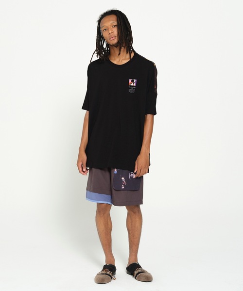 STOF（ストフ）の「DIVERCITY JQ BIG TEE（Tシャツ/カットソー・メンズ・ブラックミックス/チェック・S/M）」の6枚目の写真