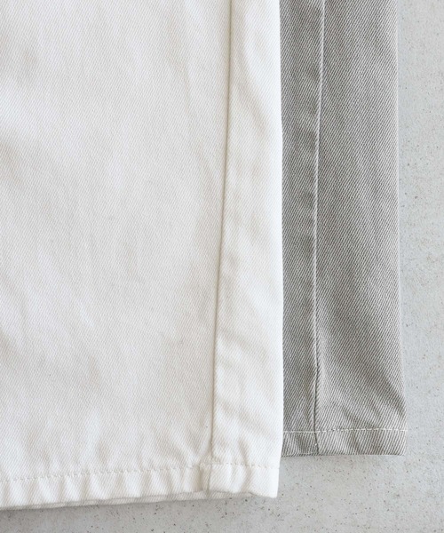 evernavy(エバーネイビー)の「《4サイズ展開》ツイルカーブパンツ【S/M/L/XL】(その他パンツ・レディース・グレー系その他/ホワイト・S/L/XL/M)」の9枚目の写真