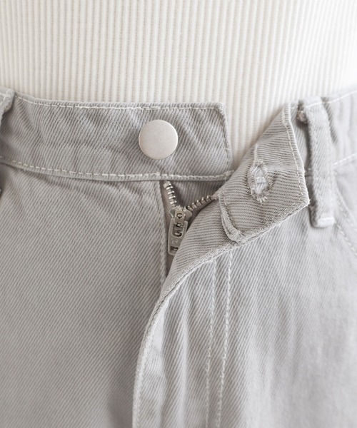 evernavy(エバーネイビー)の「《4サイズ展開》ツイルカーブパンツ【S/M/L/XL】(その他パンツ・レディース・グレー系その他/ホワイト・S/L/XL/M)」の20枚目の写真
