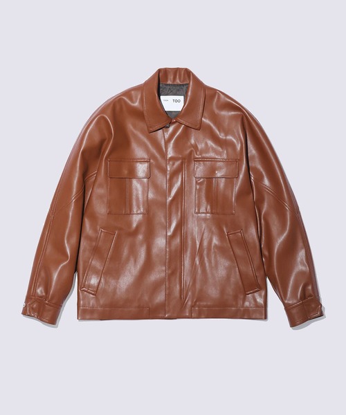 TOGA VIRILIS/トーガ】Leather shirt blouson（ブルゾン）｜TOGA