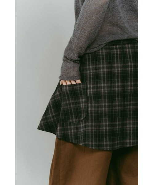 Knuth Marf（クヌースマーフ）の「shirt wrap denim pants（デニムパンツ・レディース・ブラウン/ブルー/ブラック・X-SMALL/SMALL/MEDIUM）」の13枚目の写真