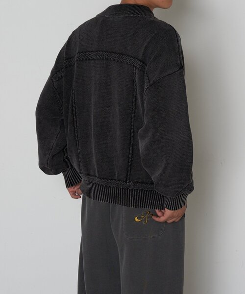 CIAOPANIC(チャオパニック)の「ヴィンテージライクニットジャケット(カーディガン/ボレロ・レディース・カーキ/チャコールグレー/ブラウン・LARGE/MEDIUM)」の8枚目の写真