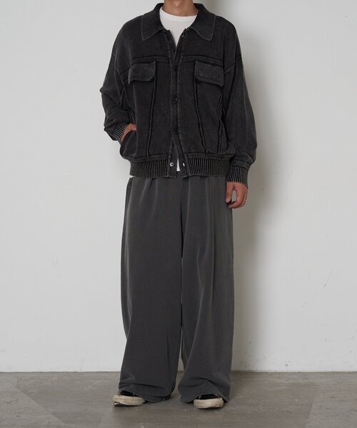 CIAOPANIC(チャオパニック)の「ヴィンテージライクニットジャケット(カーディガン/ボレロ・レディース・カーキ/チャコールグレー/ブラウン・LARGE/MEDIUM)」の9枚目の写真