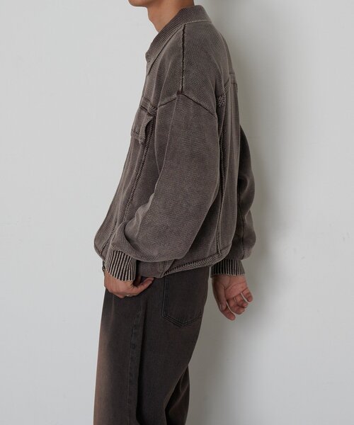 CIAOPANIC(チャオパニック)の「ヴィンテージライクニットジャケット(カーディガン/ボレロ・レディース・カーキ/チャコールグレー/ブラウン・LARGE/MEDIUM)」の16枚目の写真