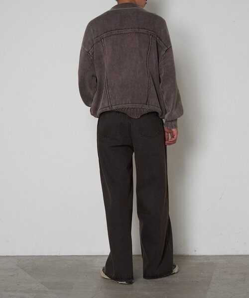 CIAOPANIC(チャオパニック)の「ヴィンテージライクニットジャケット(カーディガン/ボレロ・レディース・カーキ/チャコールグレー/ブラウン・LARGE/MEDIUM)」の19枚目の写真