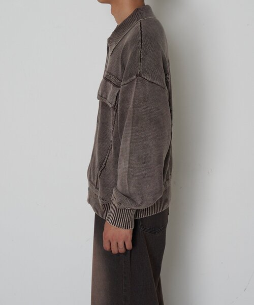 CIAOPANIC(チャオパニック)の「ヴィンテージライクニットジャケット(カーディガン/ボレロ・レディース・カーキ/チャコールグレー/ブラウン・LARGE/MEDIUM)」の22枚目の写真