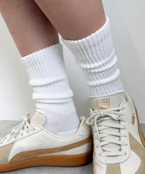 WEGO(ウィゴー)の「WEGO/サポート付き無地リブソックス(R)(ソックス/靴下・メンズ・ブラック/ホワイト・25-27CM)」の4枚目の写真
