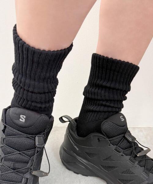 WEGO(ウィゴー)の「WEGO/サポート付き無地リブソックス(R)(ソックス/靴下・メンズ・ブラック/ホワイト・25-27CM)」の6枚目の写真