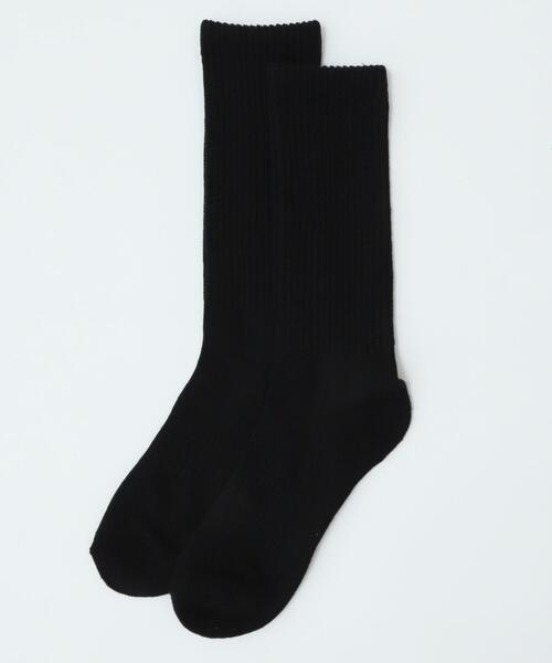 WEGO(ウィゴー)の「WEGO/サポート付き無地リブソックス(R)(ソックス/靴下・メンズ・ブラック/ホワイト・25-27CM)」の8枚目の写真