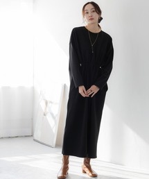 サマ見えあったかドロストワンピース/604272