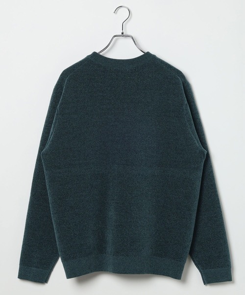 GLOBAL WORK（グローバルワーク）の「やわらかリッチモールニット/クルー/581133（ニット/セーター・メンズ・グレイッシュベージュ/ブラック/チャコールグレー/ブルー/レッド/ブラウン/グリーン/ネイビー/ベージュ/ライトグリーン・X-SMALL/SMALL/MEDIUM/LARGE/X-LARGE/XXL/3XL/XX-LARGE）」の19枚目の写真