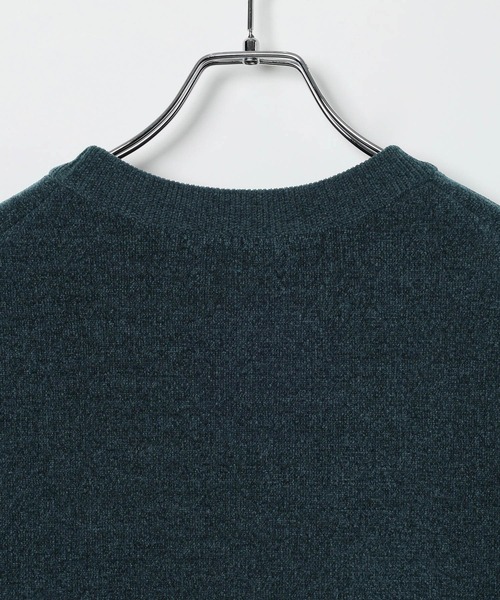 GLOBAL WORK（グローバルワーク）の「やわらかリッチモールニット/クルー/581133（ニット/セーター・メンズ・グレイッシュベージュ/ブラック/チャコールグレー/ブルー/レッド/ブラウン/グリーン/ネイビー/ベージュ/ライトグリーン・X-SMALL/SMALL/MEDIUM/LARGE/X-LARGE/XXL/3XL/XX-LARGE）」の20枚目の写真