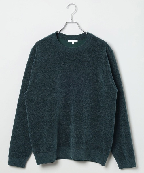 GLOBAL WORK（グローバルワーク）の「やわらかリッチモールニット/クルー/581133（ニット/セーター・メンズ・グレイッシュベージュ/ブラック/チャコールグレー/ブルー/レッド/ブラウン/グリーン/ネイビー/ベージュ/ライトグリーン・X-SMALL/SMALL/MEDIUM/LARGE/X-LARGE/XXL/3XL/XX-LARGE）」の11枚目の写真