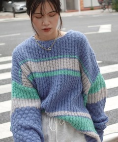 トップス soduk 22ss patchwork knit tops 楽天市場】【中古】 soduk スドーク 22SS patchwork knit tops ニット