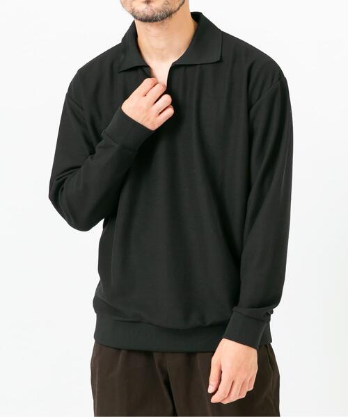 URBAN RESEARCH ROSSO MEN(アーバンリサーチロッソメン)の「ダブルフェイスサーマルスキッパーポロシャツ(ポロシャツ・メンズ・ブラック/ブラウン/アイボリー・LARGE/MEDIUM)」の20枚目の写真