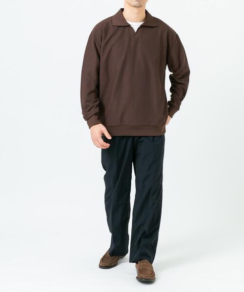 セール】ダブルフェイスサーマルスキッパーポロシャツ（ポロシャツ