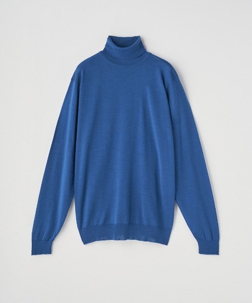 JOHN SMEDLEY（ジョンスメドレー）の「タートルネック長袖ニットプルオーバー（ニット/セーター・メンズ・ブルー系その他4/ブラウン系その他/グレー系その他/ブラック/ブラウン系その他2/チャコールグレー/グレー/ブルー系その他/ダークグレー/グリーン/ブラウン系その他3/レッド系その他/ベージュ系その他/ホワイト/ダークネイビー/オレンジ・L/M/S/XL）」の14枚目の写真