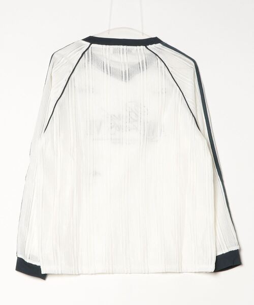 .KOM（ドットコム）の「『.KOM/ドットケーオーエム』ラインラグラン長袖Tシャツ【GC】（Tシャツ/カットソー・レディース・ブラック/ホワイト・FREE）」の3枚目の写真