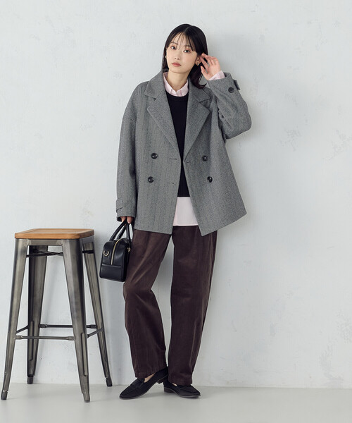 セール】オーバーサイズ Pコート（ピーコート）｜COMME CA ISM