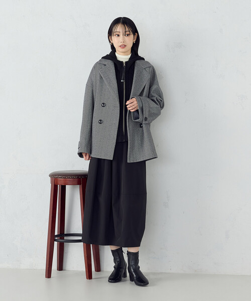 セール】オーバーサイズ Pコート（ピーコート）｜COMME CA ISM