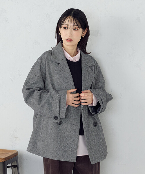 セール】オーバーサイズ Pコート（ピーコート）｜COMME CA ISM