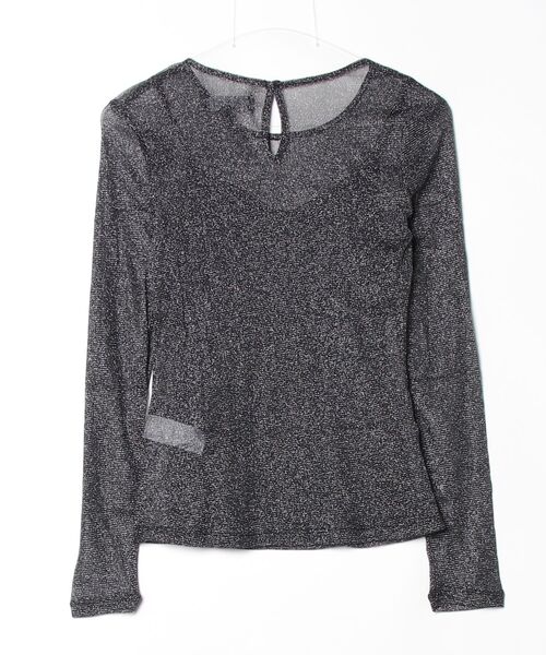 BANANA REPUBLIC FACTORY STORE(バナナリパブリック ファクトリーストア)の「BANANA REPUBLIC FACTORY STORE ルレックス メッシュトップス(Tシャツ/カットソー・レディース・ブラック・L/M/S/XS)」の2枚目の写真