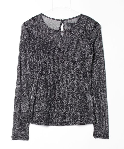 BANANA REPUBLIC FACTORY STORE(バナナリパブリック ファクトリーストア)の「BANANA REPUBLIC FACTORY STORE ルレックス メッシュトップス(Tシャツ/カットソー・レディース・ブラック・L/M/S/XS)」の5枚目の写真