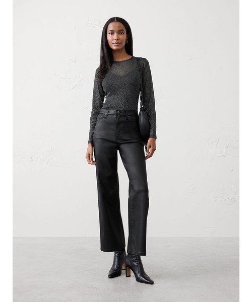 BANANA REPUBLIC FACTORY STORE(バナナリパブリック ファクトリーストア)の「BANANA REPUBLIC FACTORY STORE ルレックス メッシュトップス(Tシャツ/カットソー・レディース・ブラック・L/M/S/XS)」の4枚目の写真