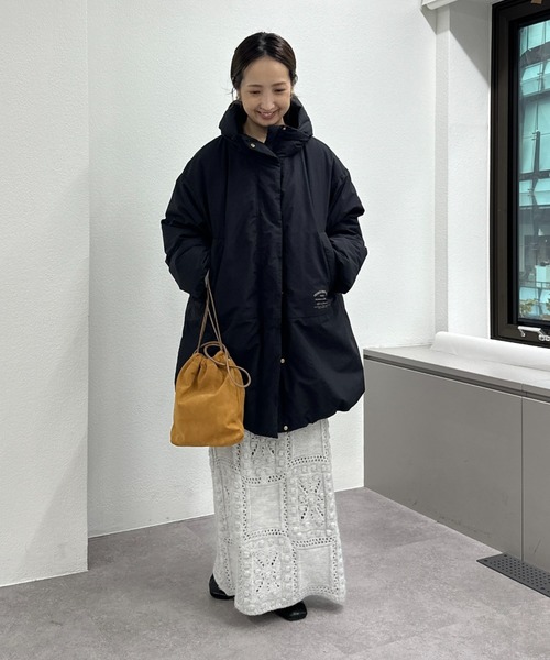 PUAL CE CIN（ピュアルセシン）の「フレンチダックダウン モンスターパーカー（ダウンジャケット/コート・レディース・ブラック/ベージュ・FREE）」の4枚目の写真