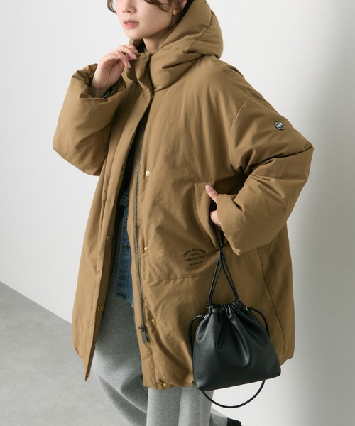 PUAL CE CIN（ピュアルセシン）の「フレンチダックダウン モンスターパーカー（ダウンジャケット/コート・レディース・ブラック/ベージュ・FREE）」の8枚目の写真