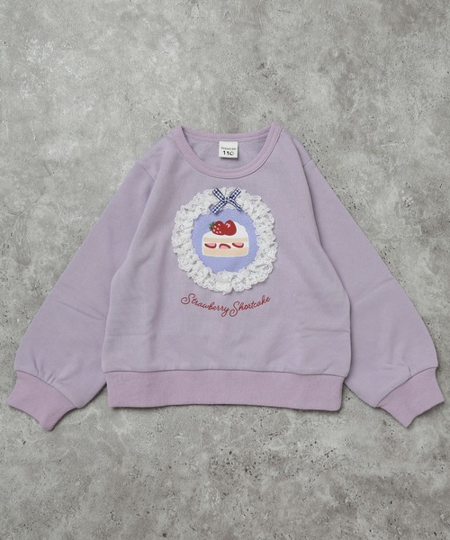 SUNDAYS SUN（サンデイズ サン）の「プリントトレーナー(ケーキ)（スウェット・キッズ・ラベンダー/アイボリー・100/130/80/120/110/90）」の2枚目の写真